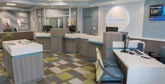 The newly-renovated GE Credit Union, New Haven, CT.