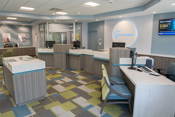 The newly-renovated GE Credit Union, New Haven, CT.