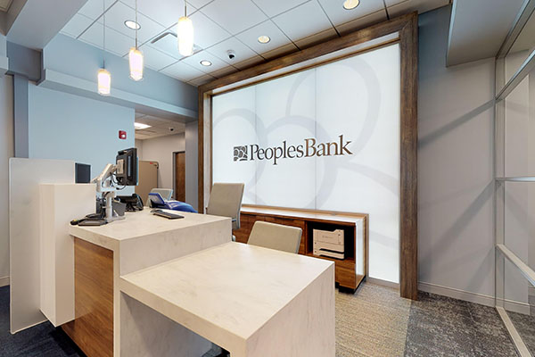 We designed this bank branch to be casual yet informal. 