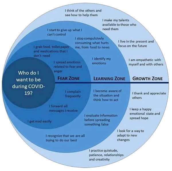 Diagram for coping with the coronavirus outbreak.