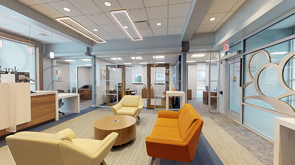Designing bank branches to combat the spread of virus is a specialty.