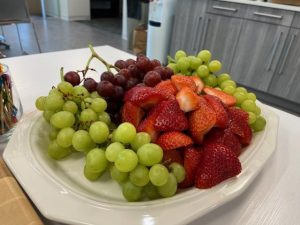 plate of fruit